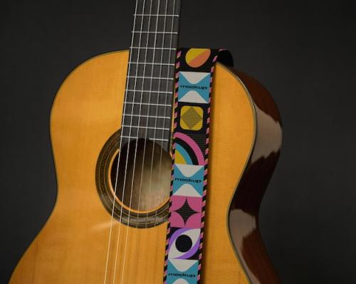 Guitar Strap Mockup Design