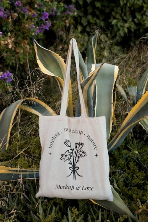 Tote Bag Mockup In The Nature