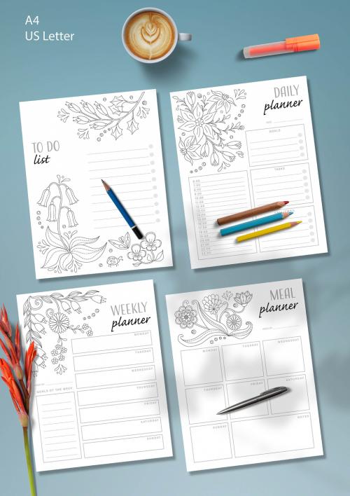 Coloring Planner Layout - 333498315