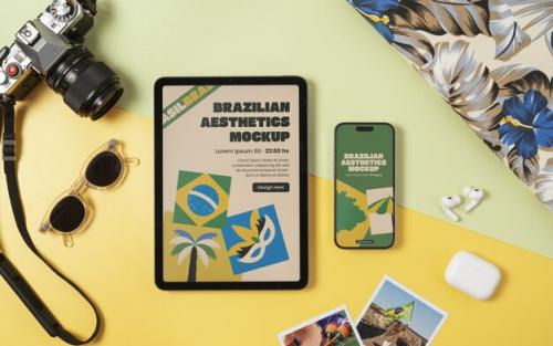 Brazilian Aesthetics With Device Mockup