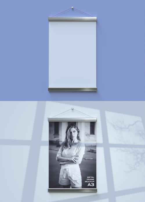 Poster in Metal Frame Mockup - 333516537