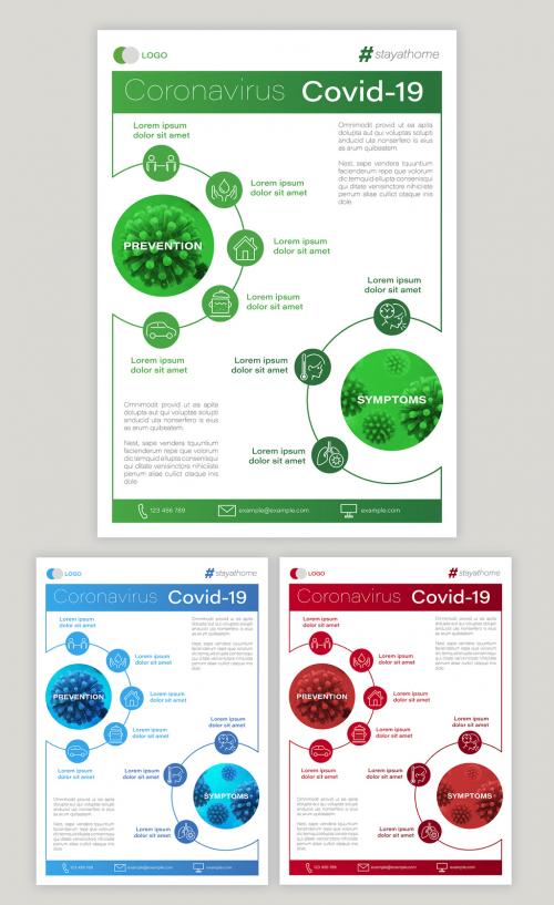 Coronavirus Informational Poster Layout - 333538013