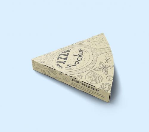 Pizza Triangle Box Mockup