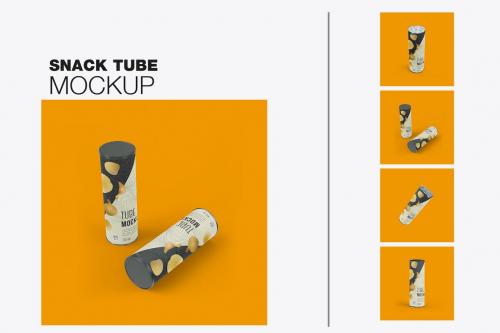 Snack / Chips Tube Mockup