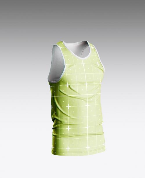 Men's Fitness Tank Top Mockup