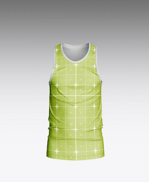 Men's Fitness Tank Top Mockup