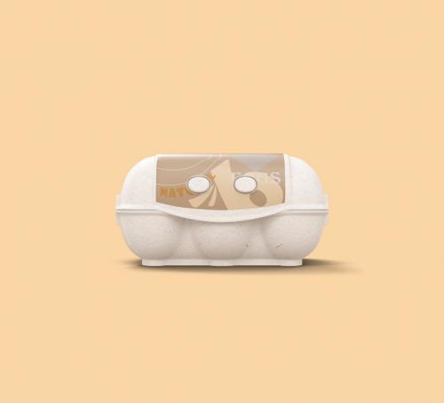 6 Eggs Carton Safe Pack Mockup