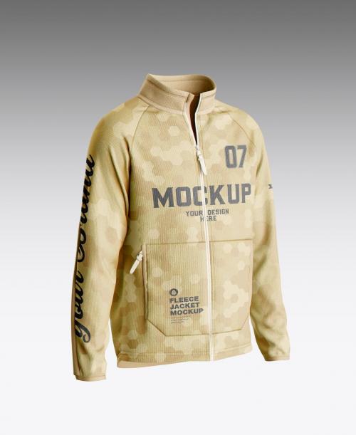 Men's Fleece Jacket Mockup