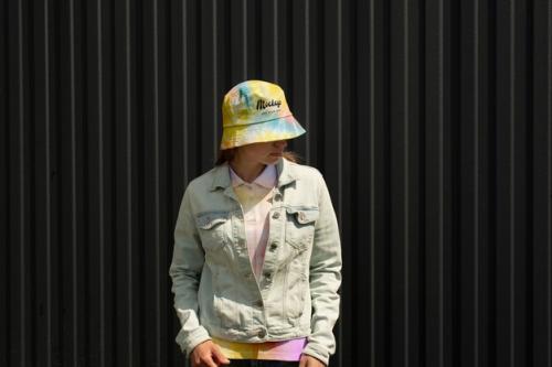 Woman Wearing Bucket Hat Mokcup