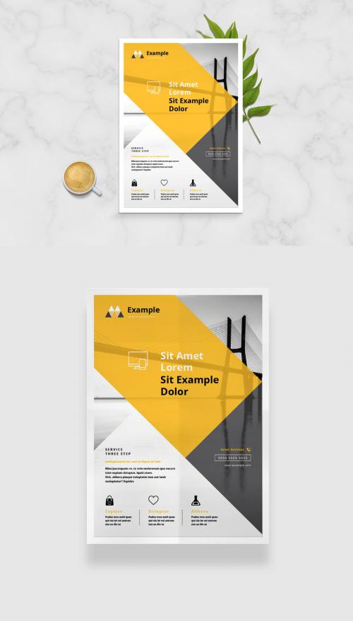 Minimal Marketing Flyer Layout - 334508672