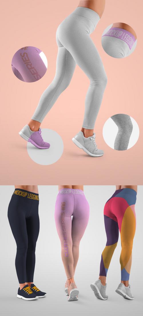 4 Women's Leggings Mockups - 334571498