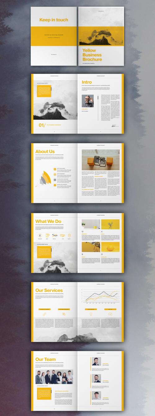 Yellow Business Brochure Layout - 335042462