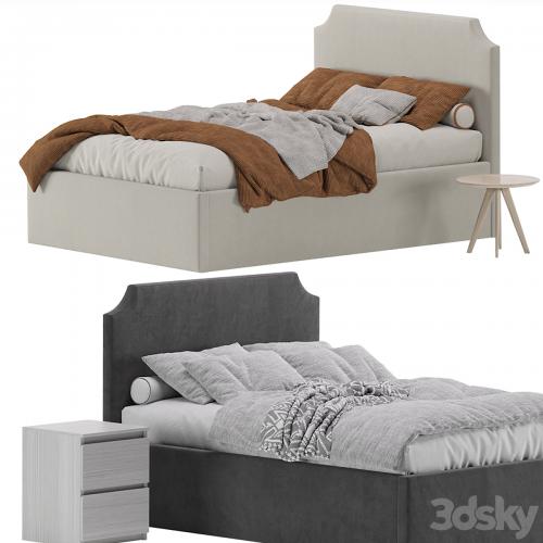 Bed Adona 140 Barhat Gray by Divan.ru