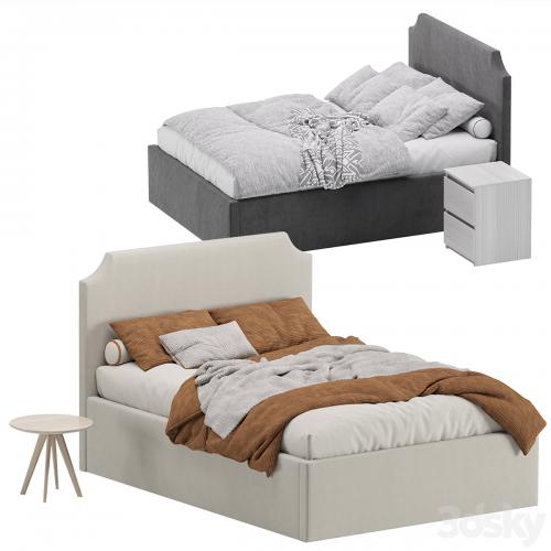 Bed Adona 140 Barhat Gray by Divan.ru