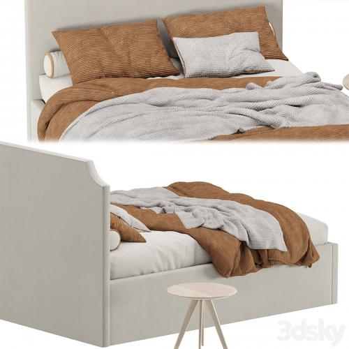 Bed Adona 140 Barhat Gray by Divan.ru