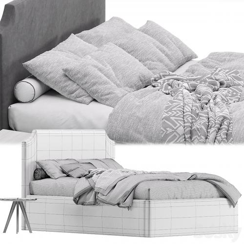 Bed Adona 140 Barhat Gray by Divan.ru