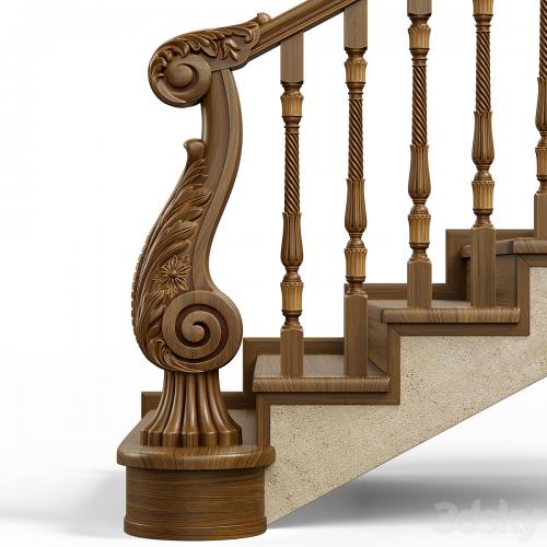 Wooden stairs 004