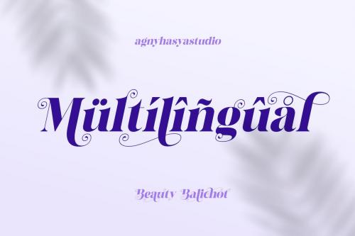 Beauty Balichot - A Decorative Serif