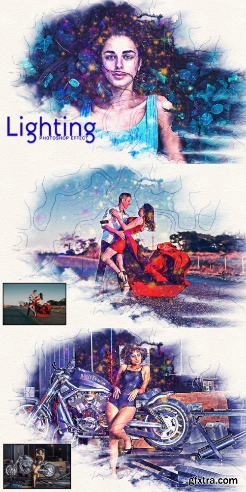 Lighting Photoshop Effect