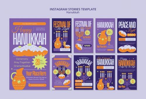 Hanukkah Celebration Instagram Stories