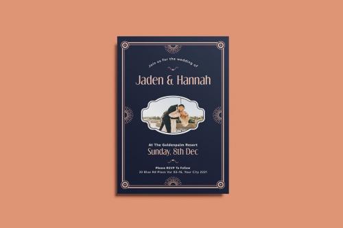 Novou Vintage Wedding Invitation Template