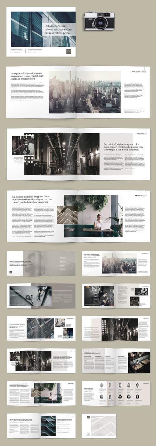 Horizontal Business Brochure Layout - 335407211