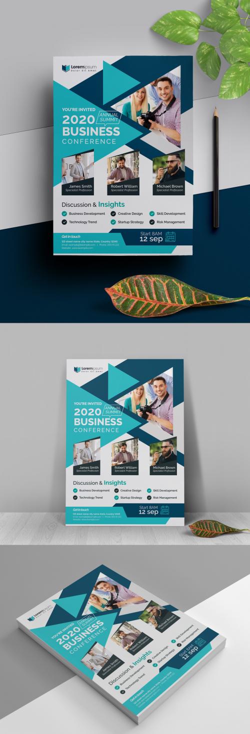 Clean Conference Event Flyer Layout  - 335409902