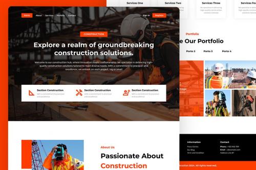 Construction Landing Page