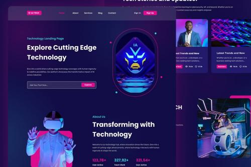 AI-TECH - Technology Landing Page