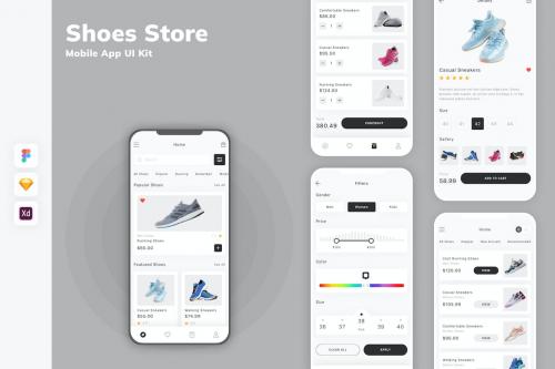 Shoes Store Mobile App UI Kit