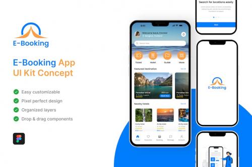 E-Booking App UI Kit