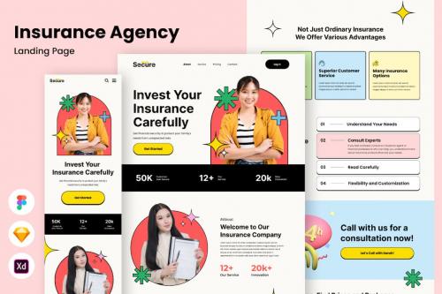 Secure - Insurance Agency Landing Page