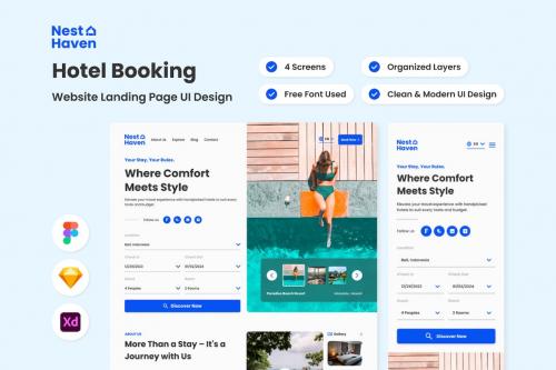 Nest Haven - Hotel Booking Landing Page