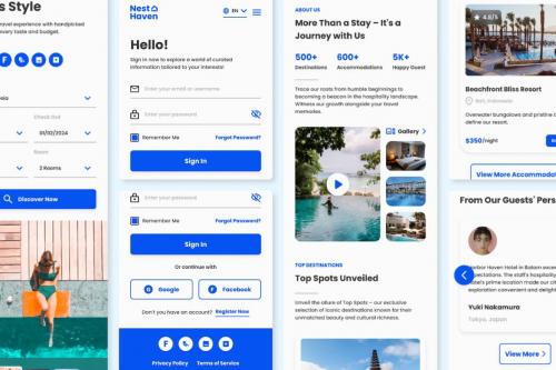 Nest Haven - Hotel Booking Landing Page