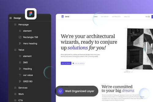 Grid - Architecture Portfolio Landing Page