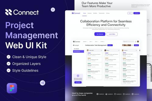 Connect - Project Management Landingpage Template