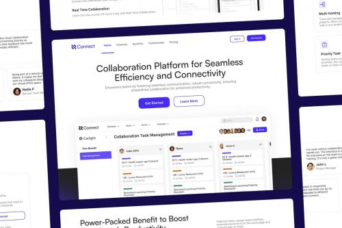 Connect - Project Management Landingpage Template