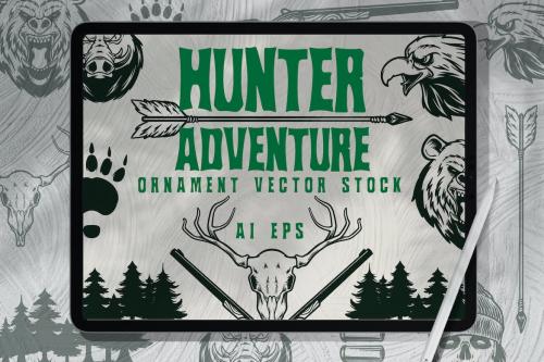 Hunter Adventure Vector Element