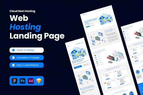 CloudNest Hosting - Hosting Landing Page