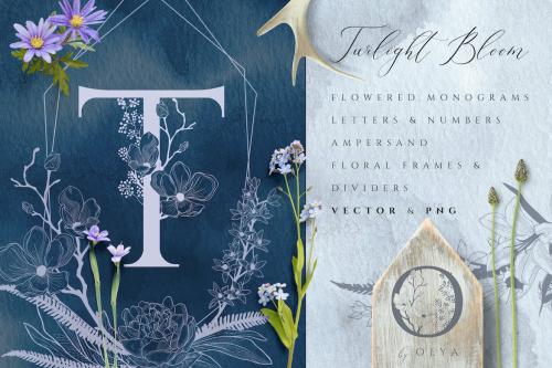 Floral Monograms & Elements