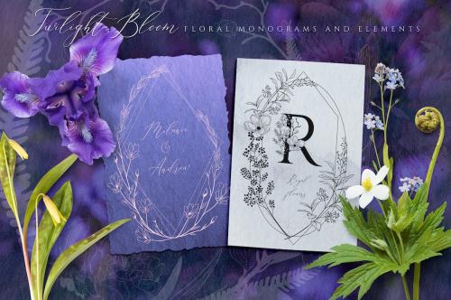 Floral Monograms & Elements