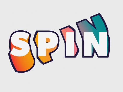 Spinning Text Effect Mockup - 336200343