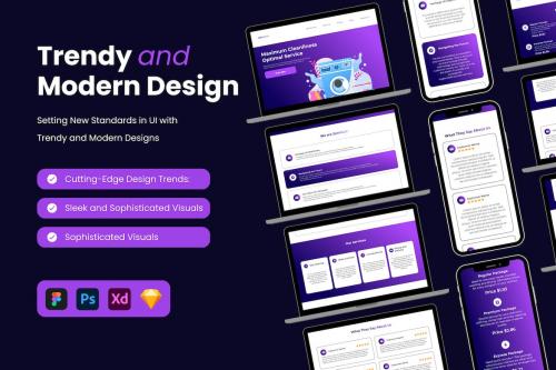 Zen Wash - Laundry Landing Page