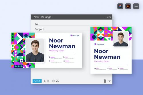 Geometric Email Signature