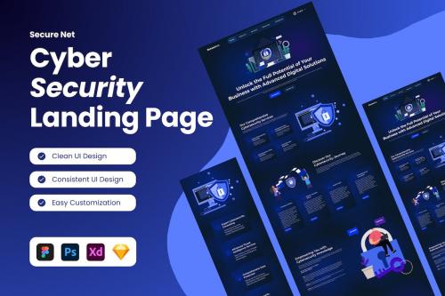 Secure Net - Cyber Security Landing Page