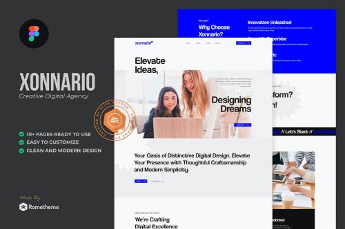 Xonnario - Creative Agency Figma Template