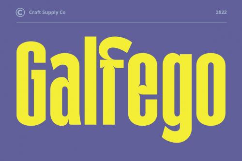 Galfego Condensed Sans Serif