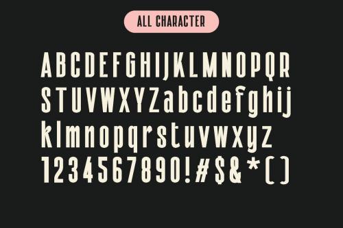 Galfego Condensed Sans Serif