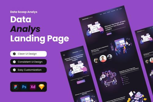 Data Scoop Analys - Data Analys Landing Page