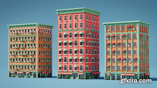 Procedural buildings with Geometry Nodes - Blender